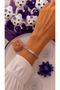 Women's Silver Color Zircon Stone Waterway Steel Bracelet – Stylish and Elegant Design