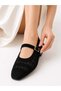 Women's Breathable Tulle Detailed Buckle Stylish Daily Ballet Shoes - 3