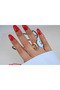 Yzk604 Pastel Blue Ring with Detail