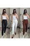 Women's Over-The-Knee Ankle-Length Crepe Fabric Trousers 36 (S) - 50 (5XL) - 6