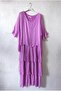 Italian Lilac Pool Collar Short Sleeve Lined Layered Silk Woven Dress 130 60 - 2