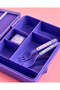 Purple Kurumi Bento Lunch Box With Table Wear - 3