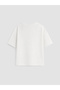 Crew Neck Bow Embroidered Girls' T-Shirt (S6) - 4