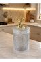 3-Piece Gold Detailed Deer Glass Spice and Sugar Bowl Set - Countertop Kitchen Organizer Msd0623 - 4