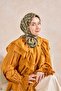 Twill Silk Scarf Chain Mold Green - 3