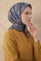 Soft Scarf Melodi Pattern Dark Indigo 90X90 - 3