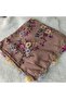 Brand Handcrafted Needle Embroidered Writing 100% Cotton Muslin – 4 Sides Embroidered Elegant Headscarf 100X100 cm - 3
