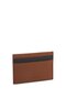 Men's Double Tone Logo Embossed Textured Genuine Leather Brown Card Holder - 4