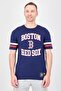 x MLB Men Sportswear Fit Short Sleeve Baseball T-Shirt, Navy