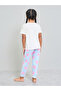 Girls Seashell Print Short Sleeve T-Shirt And Pyjama Set - 6