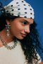 Stoned Star Dangle Earrings - 4
