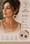 Bohemian Daisy Knitted Earrings – Off-White & Coffee