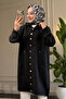 6627 - Comfortable and Stylish Zippered Soft Modal Fabric Long Hooded Women's Tunic - 4