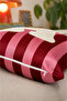 Punch Embroidered Throw Pillow Cover - 43*43 cm - Pink Letter a - Pnk001 - 3
