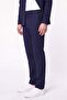 Comfort Fit Elastic Waist Flexible Linen Navy Blue Trousers P 1221 - 3