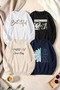 Unisex Mixed Printed Crew Neck Sweatshirt Set – Pack of 4