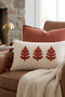 Botanical Embroidered Tassel Cushion Cover 35X55 cm - 6