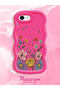 iPhone Se 2022 Compatible Case Camera Protector Red Silicone Couple Phone Case Floral Pattern - 2