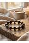 Lal Garnet - Eye Agate - Hematite - Tiger's Eye Natural Stone Bracelet (10 mm) - 3