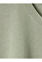 Lcw Curve Green Large Size 100% Cotton Oversize Women's T-Shirt - 6