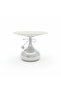Silver & Cream Metal Footed Candy Tray – 17×20 cm