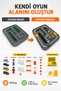 18-Piece Car Set - Traffic and Football Themed 80-Piece Sticker Car and Play Track with Human Figures - 2