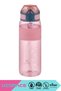 600ml Silicone Body Tritan Children's Water Bottle with Hard Straw and Lockable Lid, Bpa Free, Odor Free