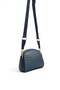 Navy Blue - Women's Crossbody Bag with Navy Blue Logo Sp1144 - 3