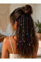 Pack of 20 Black Decorated Removable Rasta Hair Clips