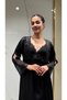 2 Piece Satin Slit Lace Embroidered Nightgown Dressing Gown Set Dowry Bride Bride - 3