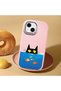 Pink Silicone Case with Camera Protection Compatible with iPhone 15 Shock-Absorbing - 3