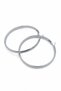 Stylish and Modern Metallic Gray Hoop Earrings for Women for Everyday Wear