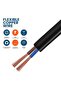 Black PVC Insulated Electrical Cable Wire - 2 Core 2.5 Meter, 2.5MM - 3