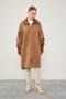 Brown Zipper Detailed Faux Leather Coat - 2