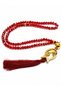 Crystal Prayer Beads 6 mm with Tulip Tassels |   Crystal Glass Prayer Beads with Gold Tulip Figure, Stylish Gift Prayer Beads