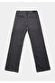 Straight Fit Full Length Women's Anthracite Jean Trousers - 2