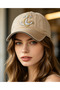Men's Women's Retro Hat Washed Denim Look Anchor Detailed Sun Protection Casual Hat - 7