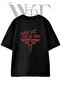 Last of Us Firefly Design Printed Unisex Black Oversize T-Shirt