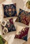 Avant-Garde Floral Patterned 4-Piece Throw Pillow Cover Set - 2