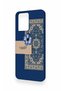 Casper Via M40 Compatible Blue Ethnic Carpet Patterned Silicone Case - 3