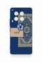 Tecno Camon 30 Compatible Blue Ethnic Carpet Patterned Silicone Case - 2