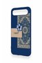Tecno Spark Slim Compatible Blue Ethnic Carpet Patterned Silicone Case - 4