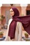 شال من سلسلة لوجو - نمط كيبريتي - 28 - لون الكرز