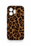 Honor 600 Compatible Dark Leopard Leather Pattern Silicone Case - 2