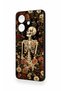 Oppo A3 Compatible Flower Skeleton Pattern Silicone Case - 4