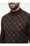 Men's Half Fishman Collar Knitwear Sweater with Elastic Waist, Steel Knit Classic Style - 3
