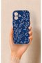 iPhone 17 Compatible Thin Leaf Branch Pattern Silicone Case