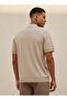 Regular Fit Collared Textured Short Sleeves Shirt - 4