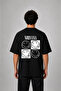 Nirvana Printed Oversize Cotton Black T-Shirt