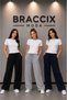 Women's Sweatpants Set of 3 Black Gray Navy Blue Comfortable Fit Anti-Sweat